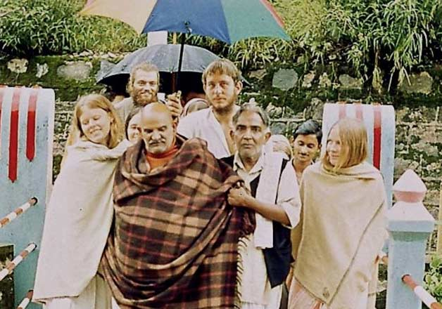 Neem Karoli Baba with his disciples